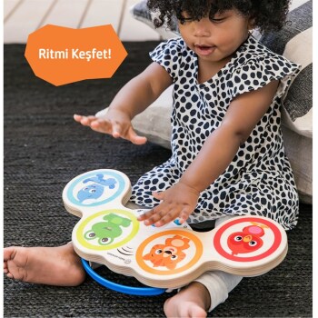 Baby Einstein Hape Magic Touch Drums - Ahşap Vurmalı Oyuncak - 3