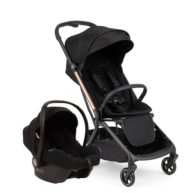 Bagi Atom Black Cosmo Travel Sistem Bebek Arabası Black Gold - 1