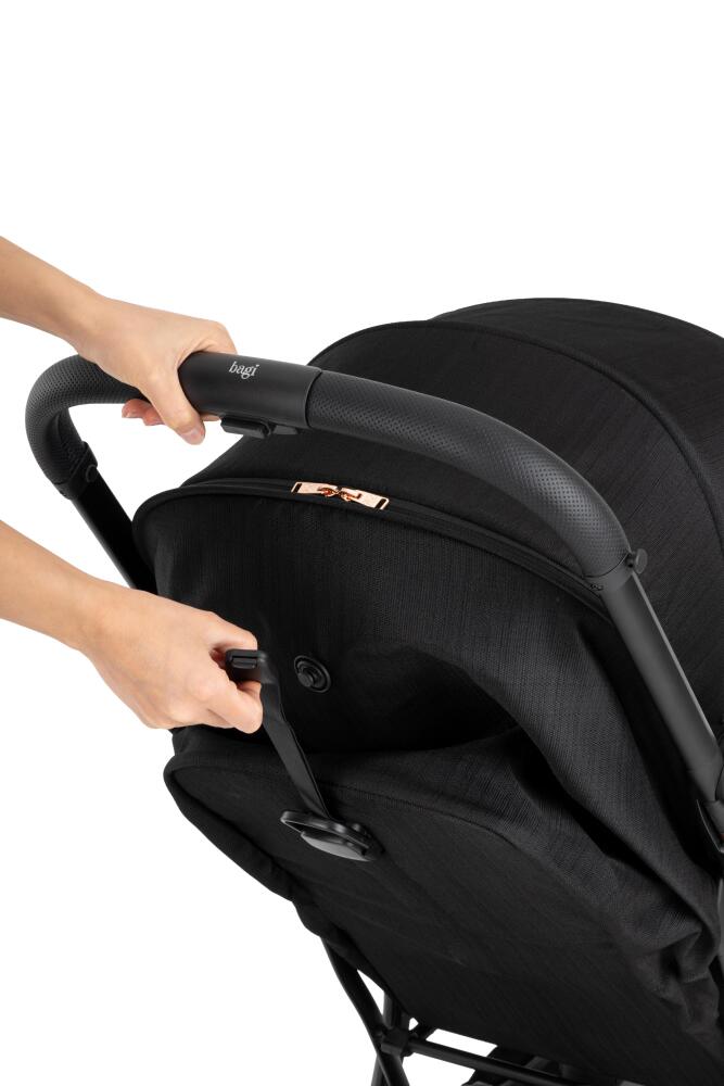 Bagi Atom Grey Cosmo Travel Sistem Bebek Arabası Black Gold - 11