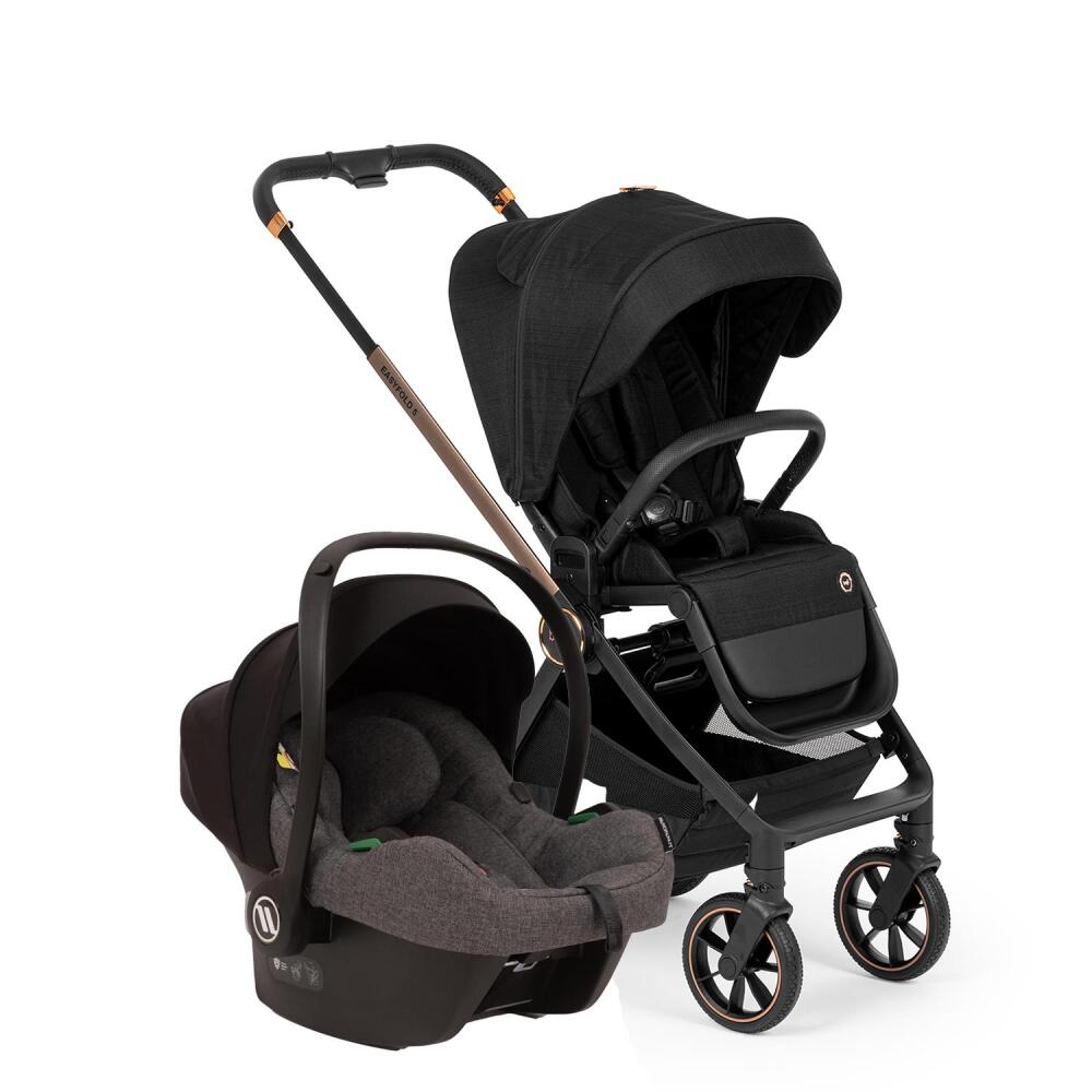 Bagi Easyfold 5 Grey Cosmo Travel Sistem Bebek Arabası Black Gold 