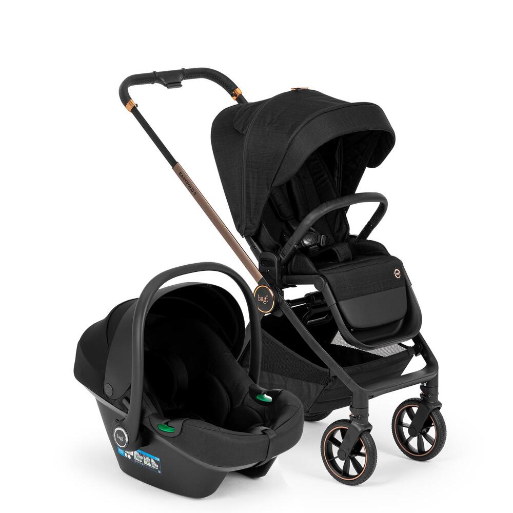Bagi Easyfold 5 Travel Sistem Bebek Arabası Black Gold 