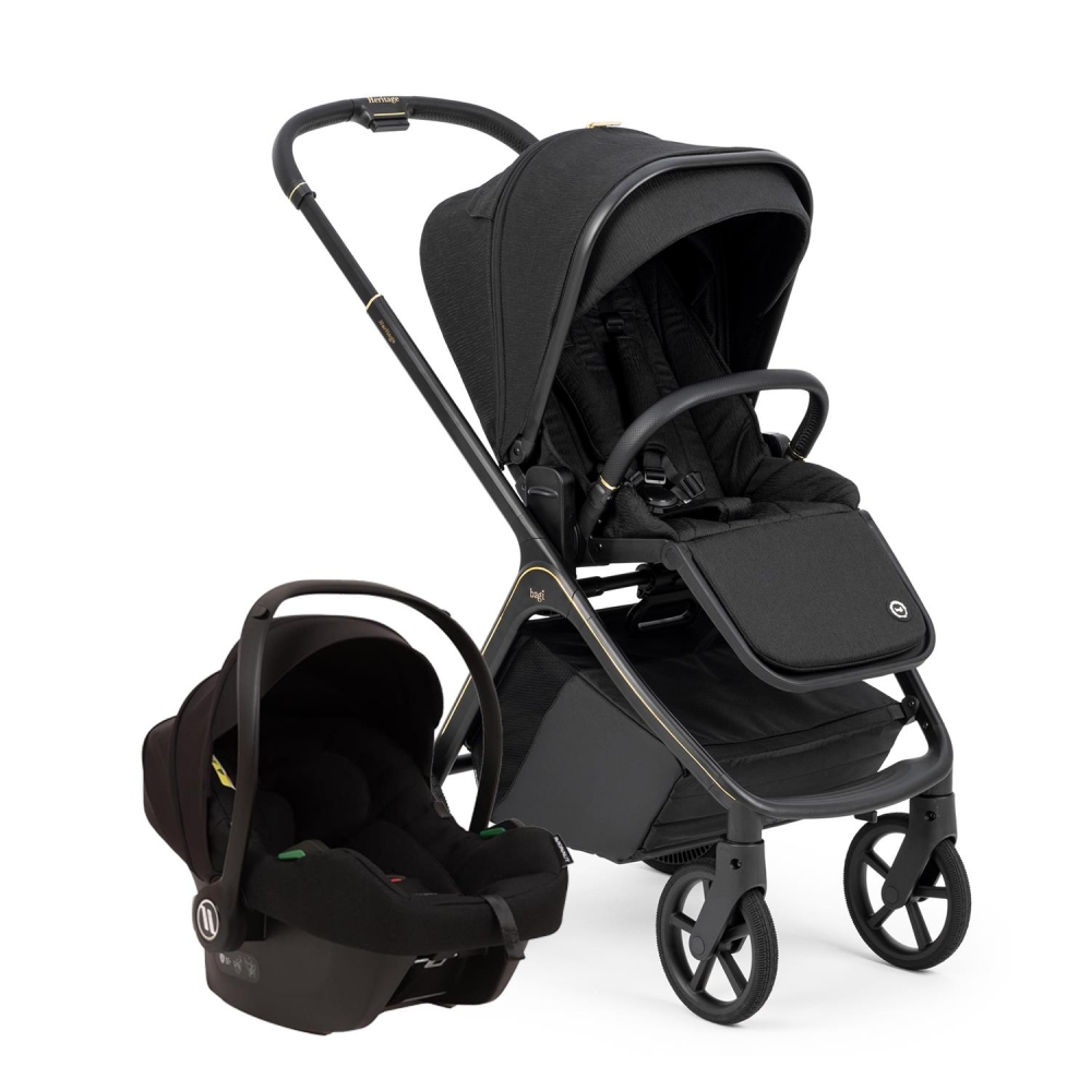 Bagi Heritage Black Cosmo Travel Sistem Bebek Arabası Black 