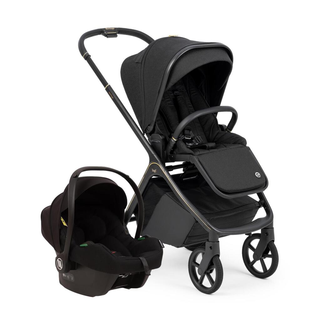 Bagi Heritage Black Cosmo Travel Sistem Bebek Arabası Black - 1
