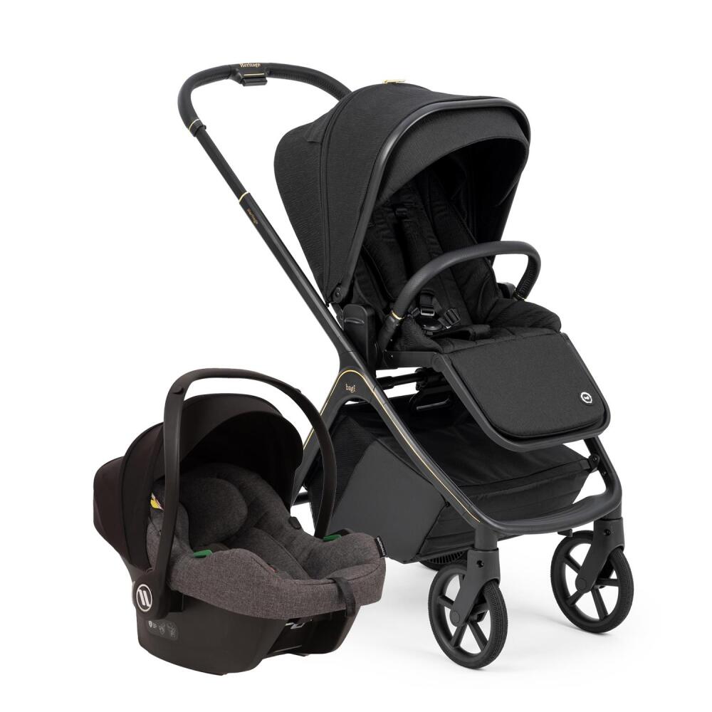 Bagi Heritage Grey Cosmo Travel Sistem Bebek Arabası Black 