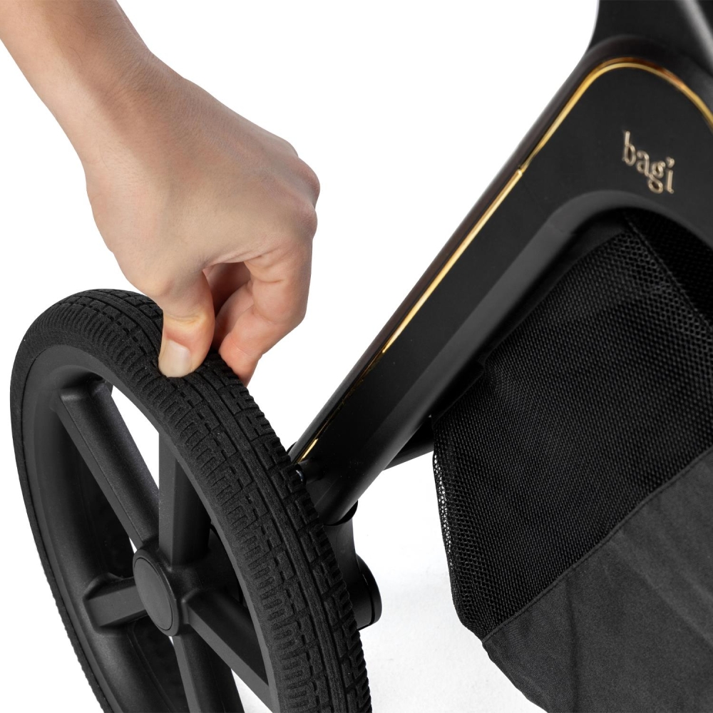 Bagi Heritage Portbebeli Set Bebek Arabası Black - 19