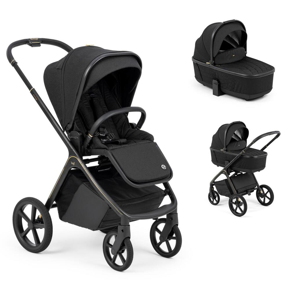 Bagi Heritage Portbebeli Set Bebek Arabası Black - 1
