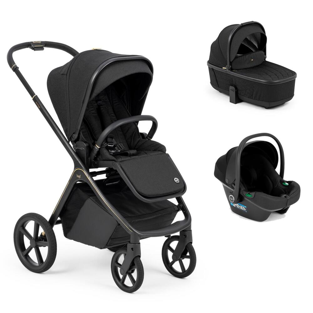 Bagi Heritage Portbebeli Travel Sistem Bebek Arabası Black - 1