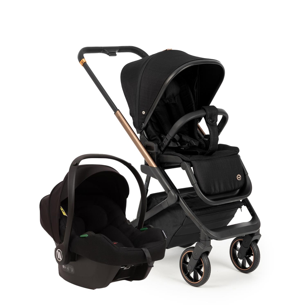 Bagi Nanofold 3 Black Cosmo Travel Sistem Bebek Arabası Black Gold 