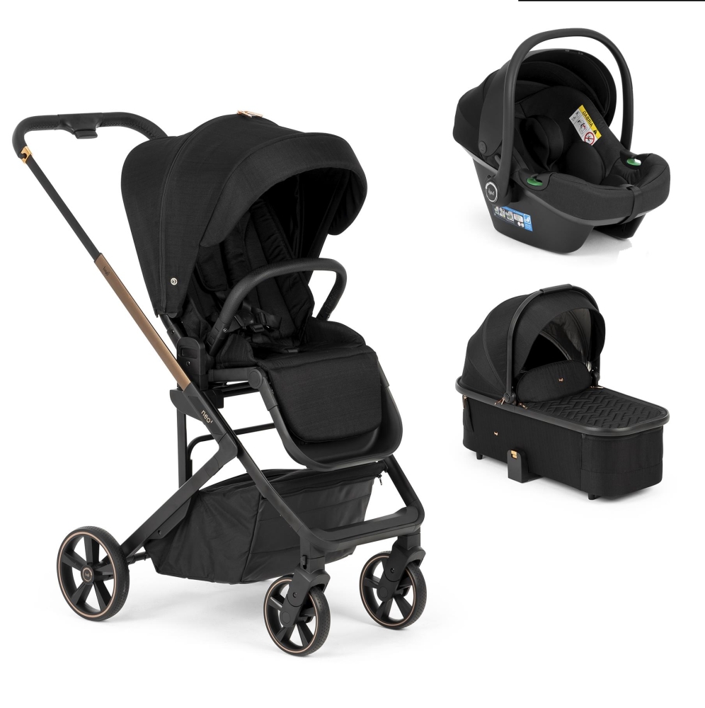 Bagi Neo 2 Portbebeli Travel Sistem Bebek Arabası Black Gold - 1
