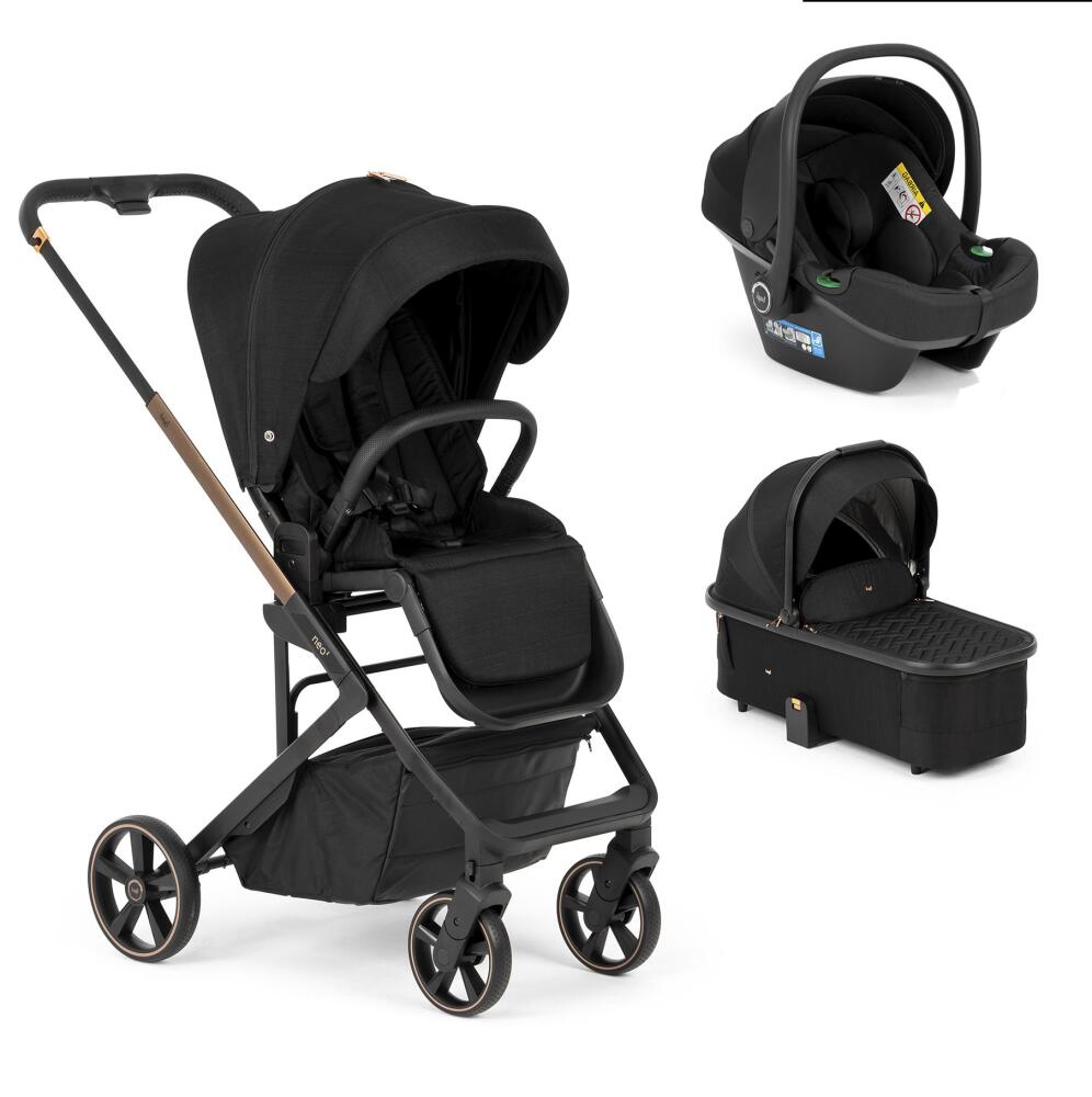 Bagi Neo 2 Portbebeli Travel Sistem Bebek Arabası Black Gold - 1