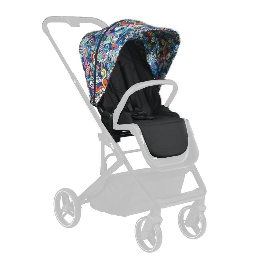 Bagi Neo Bebek Arabası Multicolor Kumaş Takımı Set - 1