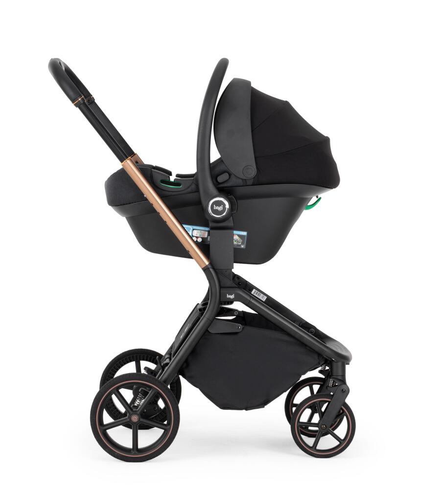 Bagi Xenon Grey Cosmo Travel Sistem Bebek Arabası Black Gold - 24