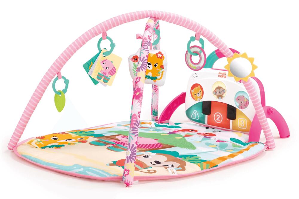 Bright Starts 4 ü 1 arada Eğitici Oyun Halısı Fiesta Piyano ve Davullu - 1