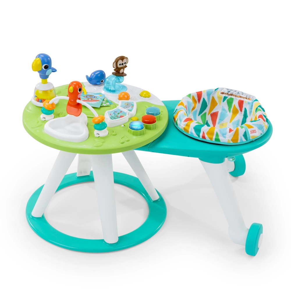 Bright Starts Around We Go 2 si 1 Gezintili Aktivite Merkezi ve Masa Tropic Cool - 1