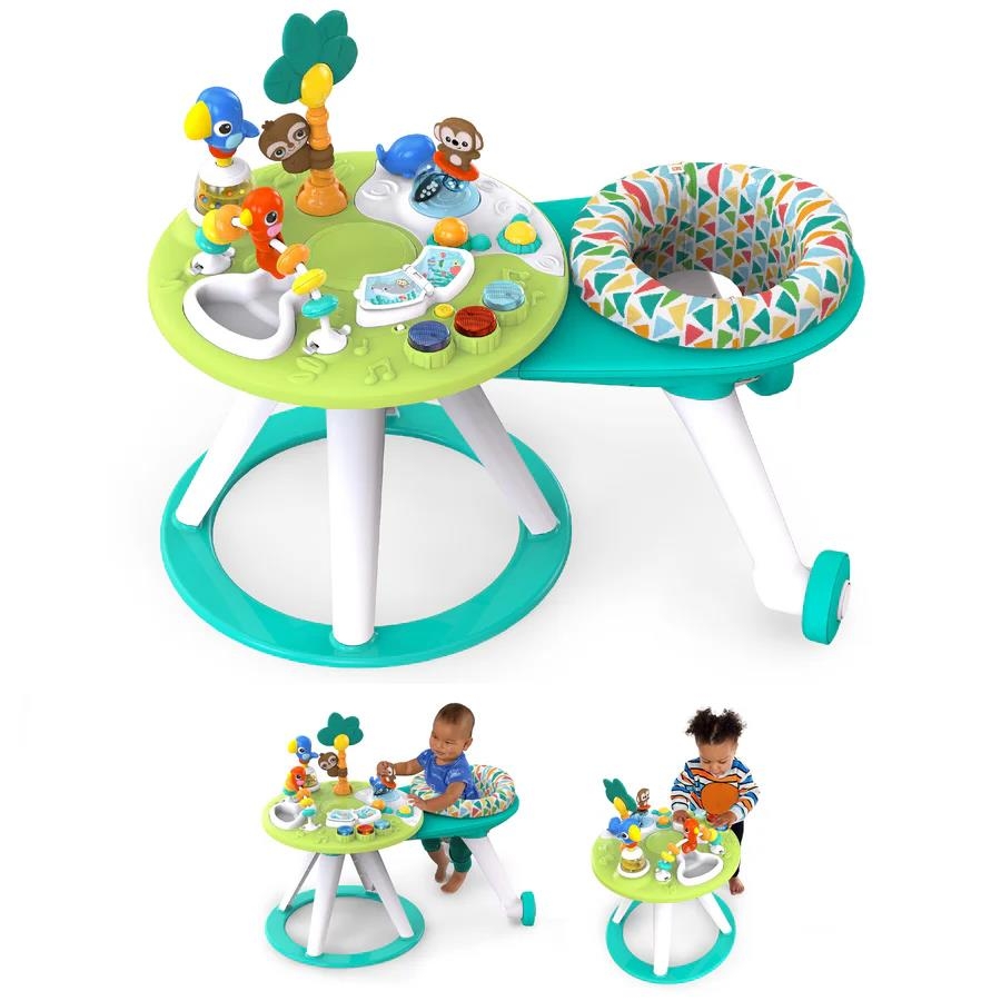 Bright Starts Around We Go 2 si 1 Gezintili Aktivite Merkezi ve Masa Tropic Cool - 6