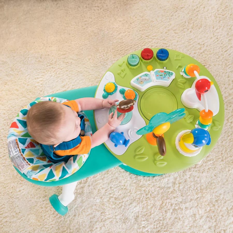 Bright Starts Around We Go 2 si 1 Gezintili Aktivite Merkezi ve Masa Tropic Cool - 9
