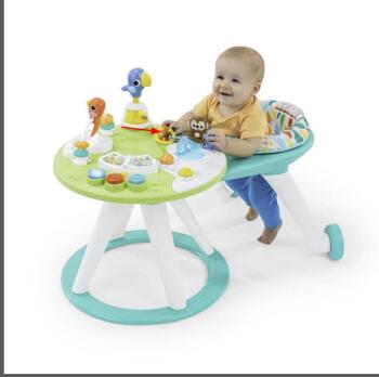 Bright Starts Around We Go 2 si 1 Gezintili Aktivite Merkezi ve Masa Tropic Cool - 3