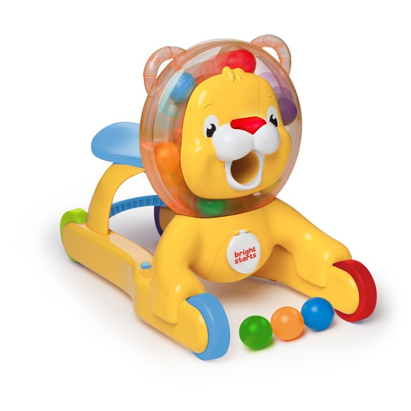 Bright Starts Step & Ride Lion 3'in1 Yürüme Arkadaşı Top Fırlatan Aslancık - 1