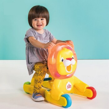 Bright Starts Step & Ride Lion 3'in1 Yürüme Arkadaşı Top Fırlatan Aslancık - Bright Starts (1)