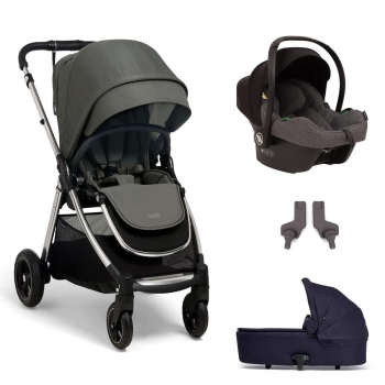 Mamas Papas Flip XT 3 Portbebeli Travel Sistem Bebek Arabası Harbour Grey - Mamas & Papas