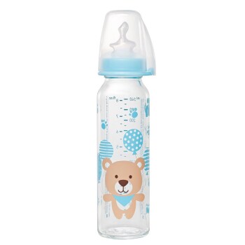 Nip 250 ml Antikolik Cam Biberon Erkek - Nip (1)