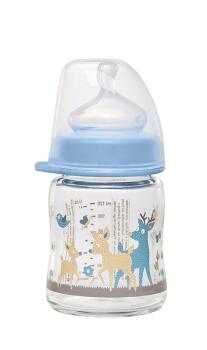 Nip Wide Neck Bottle 120 ml Antikolik Cam Biberon Erkek - Nip (1)