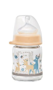 Nip Wide Neck Bottle 120 ml Antikolik Cam Biberon Kız - Nip (1)