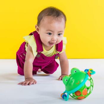 Oball Minik Kurbağa Çıngıraklı Oyuncak - 3